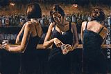 Study For 3 Girls in Bar II by Fabian Perez